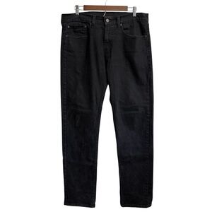 Levi's 505 jeans mens 34x34 black stretch straight grunge western cowboy Strauss